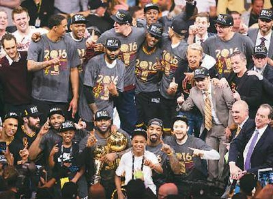 2016年NBA总决赛冠军，克利夫兰骑士的奇迹逆转